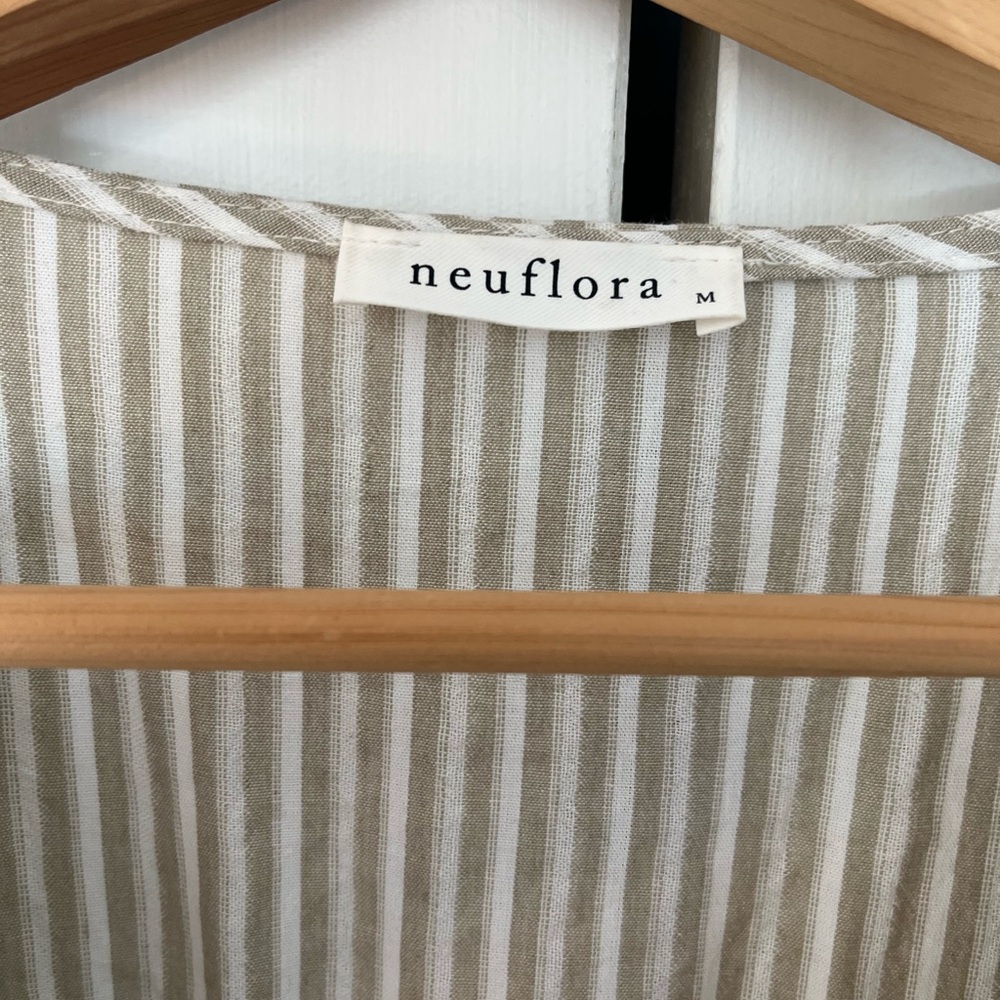 Neuflora Port Augusta Dress - Medium - Sage Stripes - Picture 3 of 4